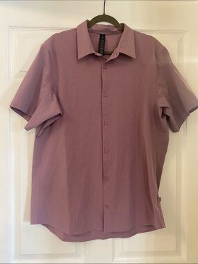 lululemon athletica Short-Sleeve Button-Up Shirt - Mauve
